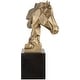preview thumbnail 4 of 3, Uttermost 18185 Chiseled Horse Bust 13-1/4" Tall Marble and Resin