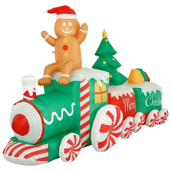 Shop Holidayana 10 Ft Inflatable Christmas Train Outdoor
