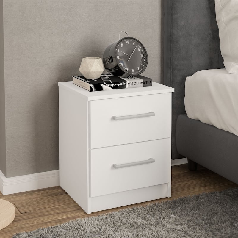 Polifurniture Juliette Modern 2 Drawer Nightstand