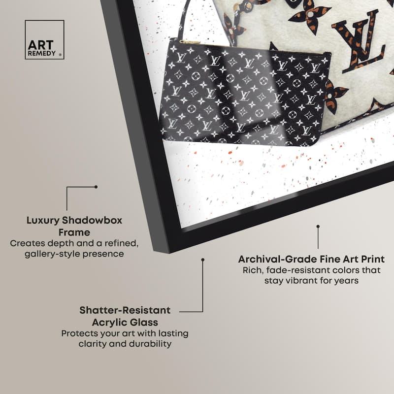 Floral Summer Bag Shadowbox by Art Remedy