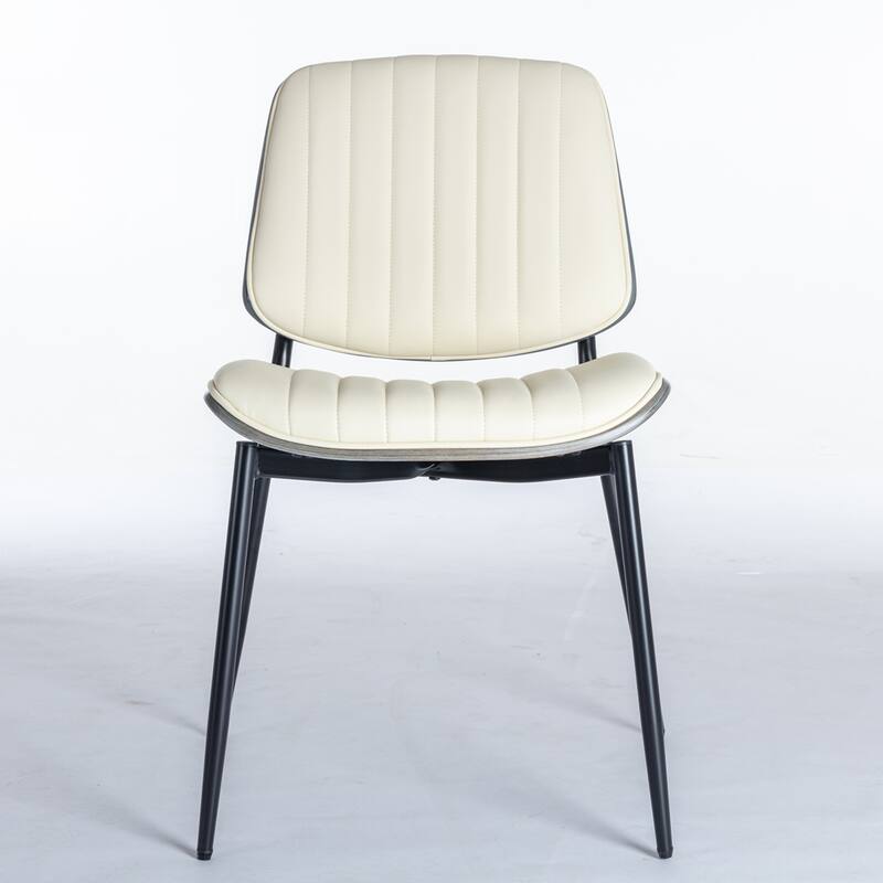 2PCS PU Dining Chair With Adjustable Foot