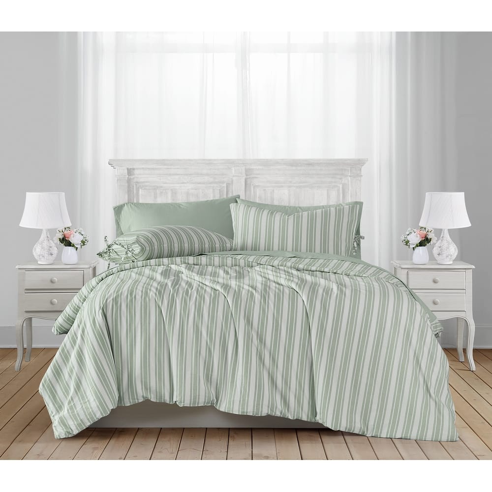 The Farmhouse by Rachel Ashwell Wide Ticking Stripe 3 Piece Duvet Cover Set