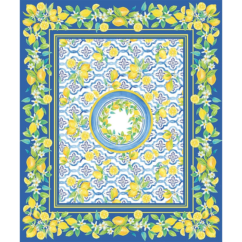 Lovely Lemons 70x84 Tablecloth