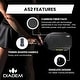 preview thumbnail 2 of 2, Diadem A52 Pickle Ball Paddle, Carbon Fiber Face, Black / White