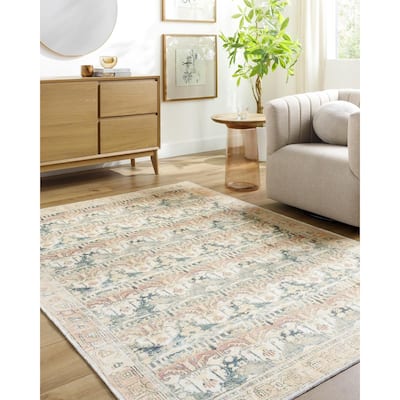 Livabliss Amelie Washable Traditional Area Rug