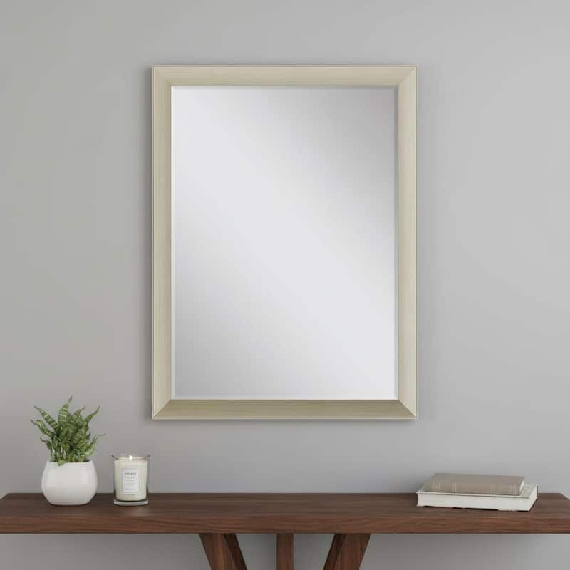 HomeRoots 39" Silver Accent Mirror - 27.00 in. x 39.00 in. x 2.00 in. - 27.00 in. x 39.00 in.  x 2.00 in.