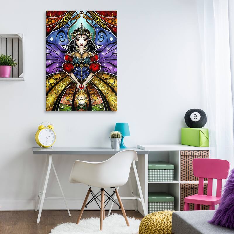 Stupell Nouveau Princess Portrait Canvas Wall Art Design By Mandie Manzano
