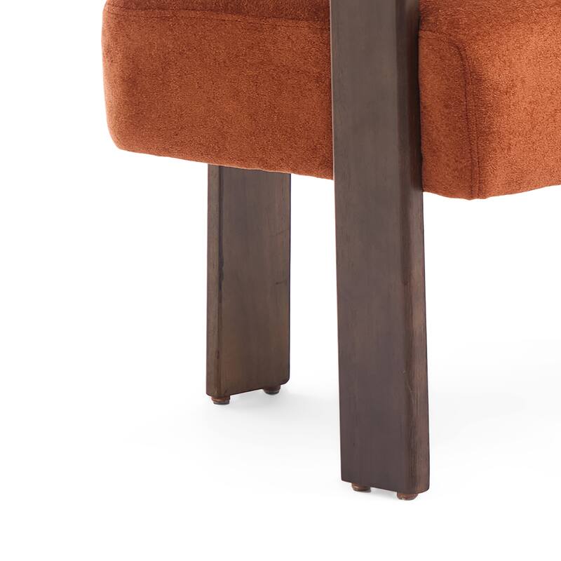 Christopher Knight Home - Loft Round armrest loveseat Rubber Wood