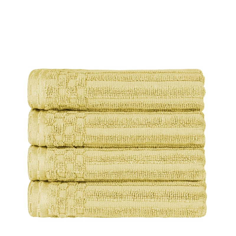 Superior Soho Ribbed Cotton Hand Towel Set of 4