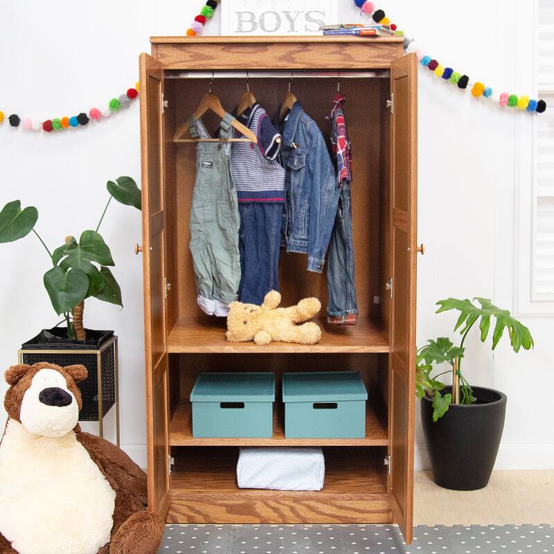 Concepts in Wood Armoire Wardrobe Closet, 6 ft Tall