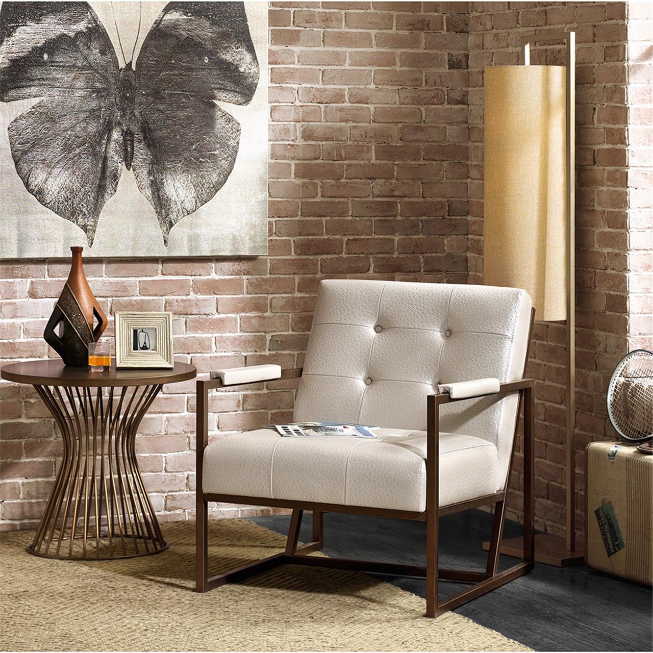 Waldorf leather online armchair
