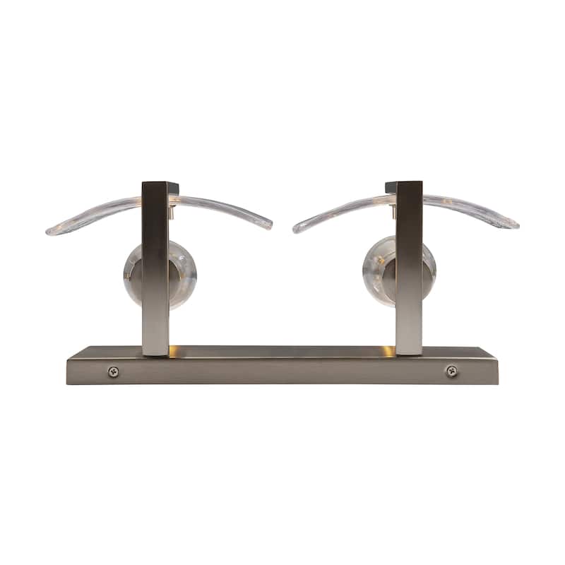 Golden Lighting Aenon 2-light Vanity in Pewter - Silver