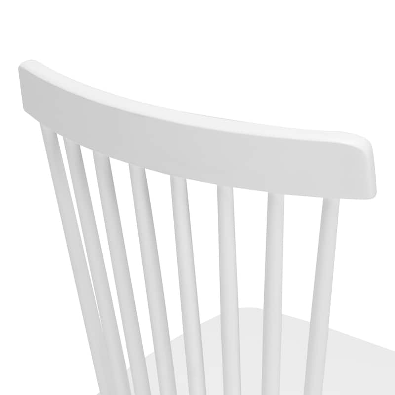 Coastal Set of 6/4/2 Windsor Solid Wood Dining Chairs Modern Wood Frame Side Chairs for Kitchen and Dining Room