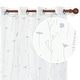 preview thumbnail 1 of 7, Deconovo Floral Pattern Light-filtering Sheer Curtains 2 Panels - W52 x L84 White