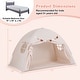 preview thumbnail 2 of 28, Gymax Twin Full Size Bed Tent w/2 Windows Flags for Boys & Girls Aged