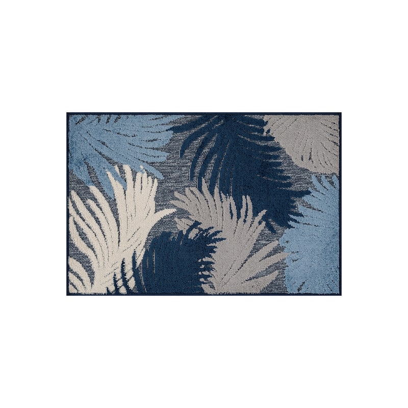 World Rug Gallery Tropical Floral Indoor/Outdoor Area Rug