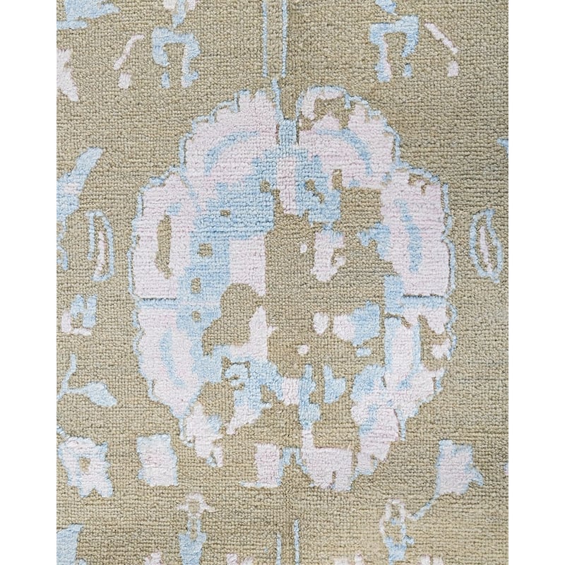 Ikat One-of-a-Kind Hand-Knotted Area Rug - Sand, 9' 2" x 12' 0" - 9' 2" x 12' 0"