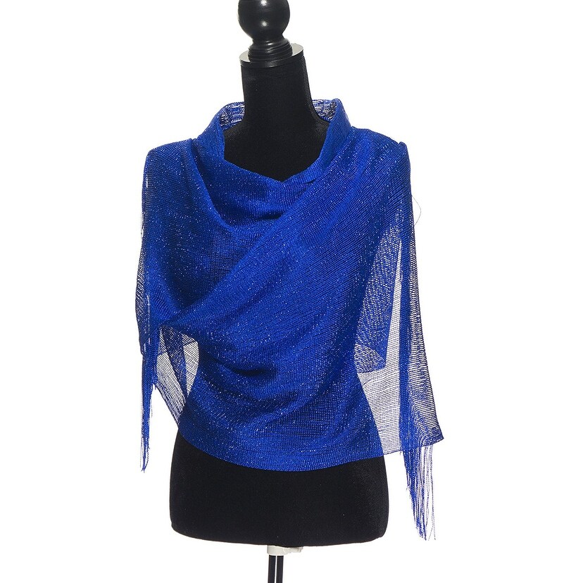 navy blue sequin shawl