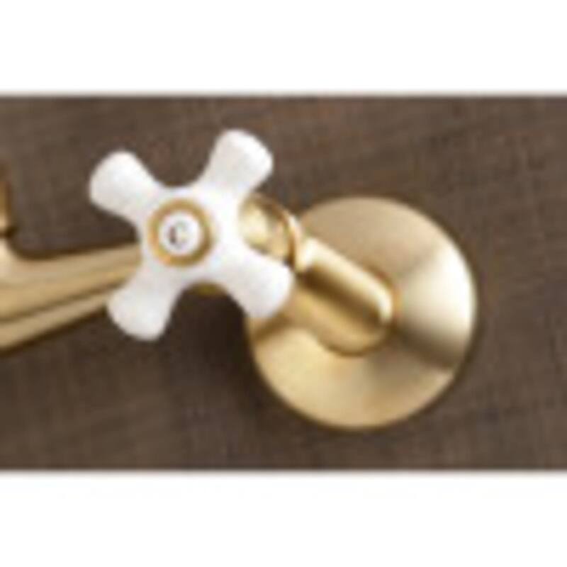 Kingston Brass Vintage 1.8 GPM Wall Mounted Bridge Kitchen Faucet