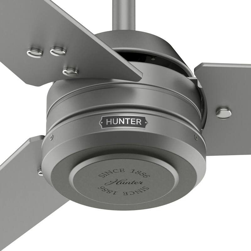 Hunter 60" Cassius ENERGY STAR® Ceiling Fan and Wall Control - Damp Rated - Farmhouse, Transitional, Industrial, Casual