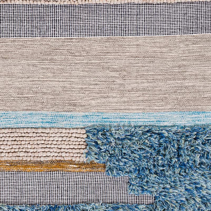 Pavan Handmade Bohemian Striped Area Rug