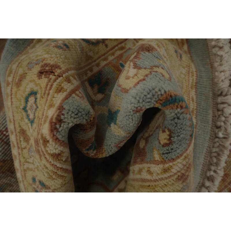 Hand Knotted Oriental 100% Wool Carpet Traditional All-Over Navy Blue & Blues Ziegler Area Rug - 3' 1'' X 2' 0''