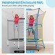 preview thumbnail 20 of 25, Mini Trampoline for Kids with Safety Enclosure Net and Foam Handles