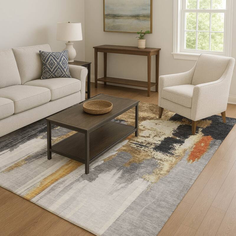 Premium Washable Super Soft Abstract Glam Mayfield Rug