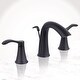 preview thumbnail 14 of 17, Miseno Bella Widespread Bathroom Faucet - Includes Brass Pop-Up Drain Flat Black