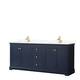 Option Dark Blue, Gold Trim, Giotto Quartz Top