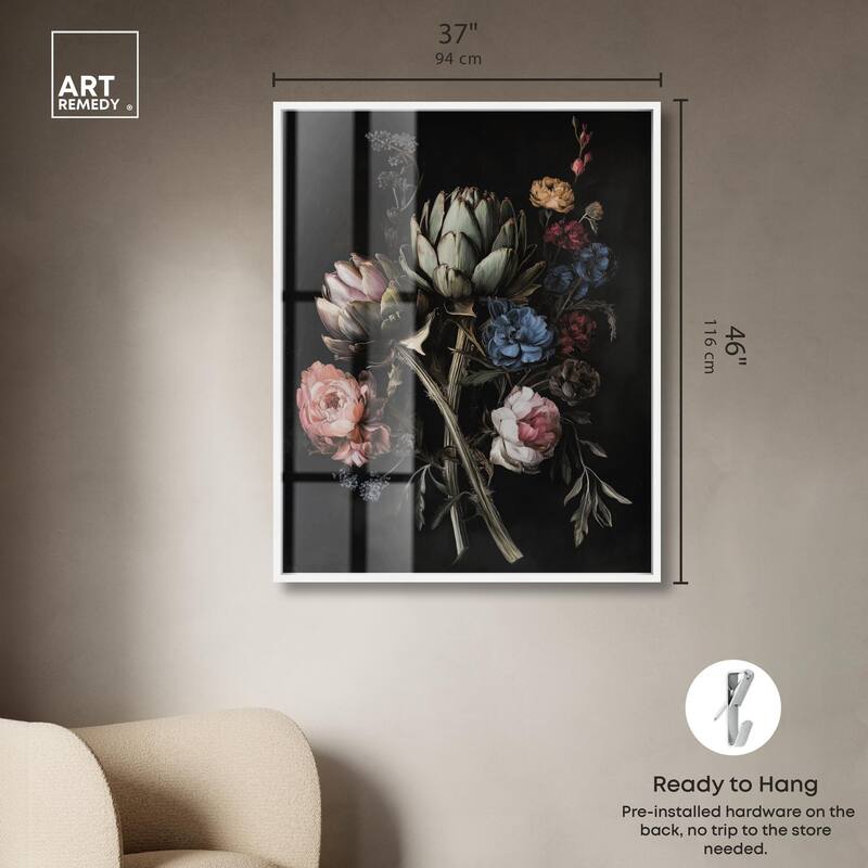 Moody Artichoke III Shadowbox by Art Remedy