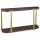 preview thumbnail 5 of 5, 2-Tier Wooden Console Table - 54" - Brown and Gold