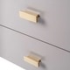 preview thumbnail 8 of 14, Painted Wood Storage Nightstand with Brass Accents by East at Main