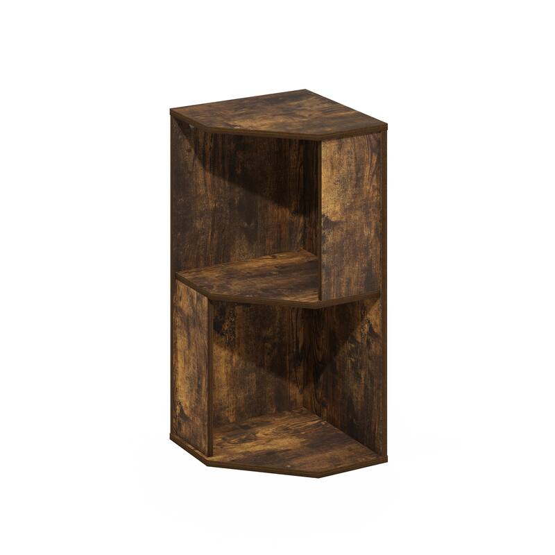 24.57 in. Tall Pine Wood 2-Shelf Bookcase