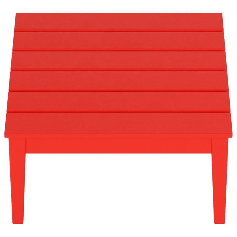 Polytrends Shoreside HDPE Eco-Friendly All Weather Square Modern 32" Conversation Table
