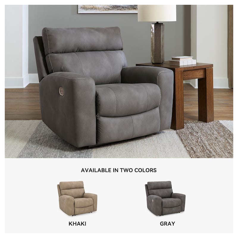 Signature Design by Ashley Next-Gen DuraPella Gray Power Recliner