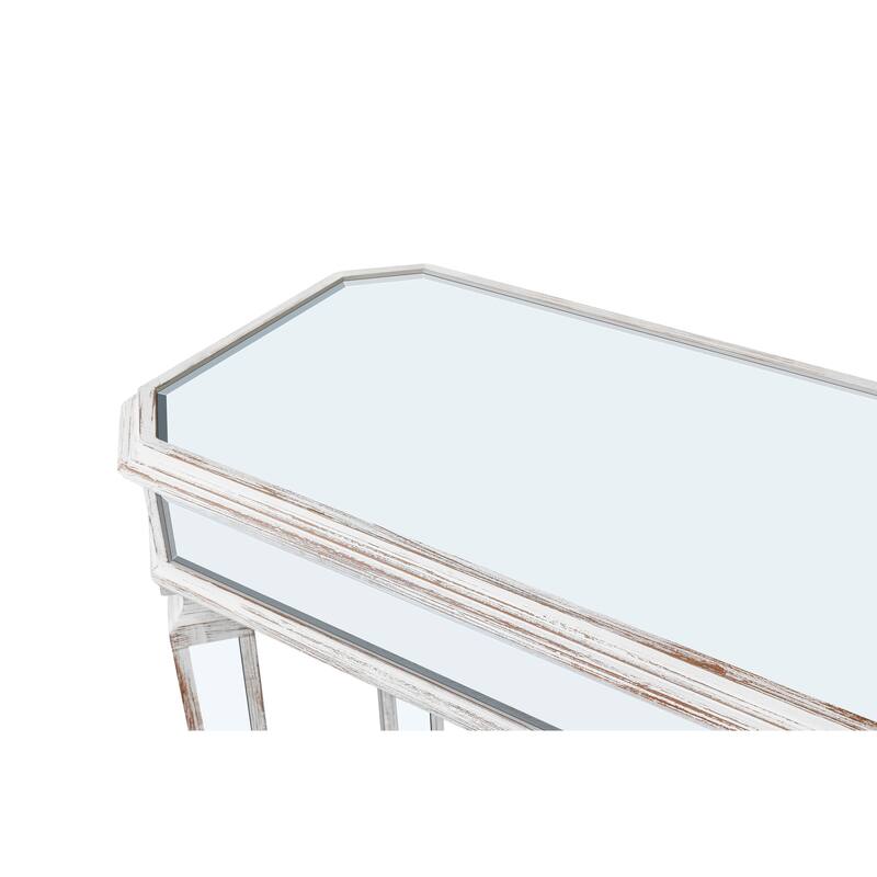 Mirror Console Table Vintage Wood