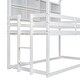 preview thumbnail 12 of 17, Twin House Loft Bed with Guardrails, Bedside Shelves and Ladder