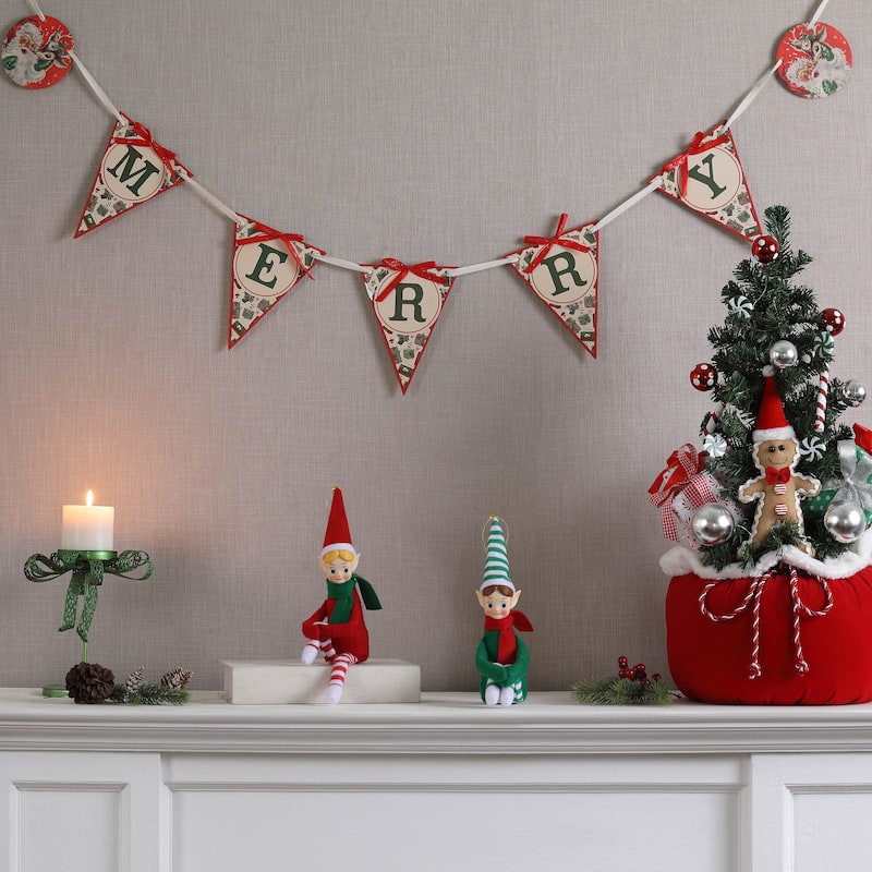 Set of 2 Recordable Knee Hugger Elves