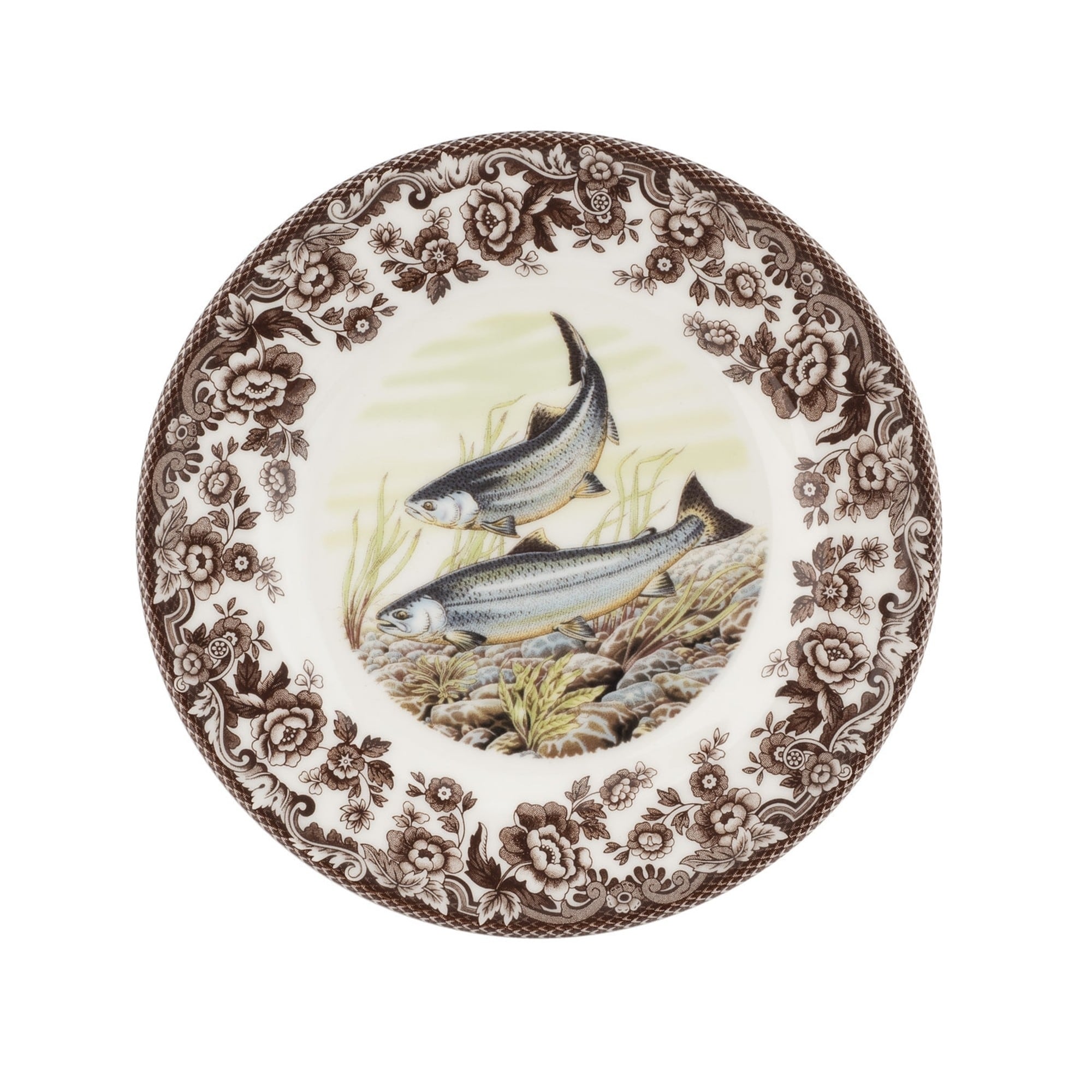 Spode Woodland Fish Motif 8 Plate