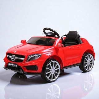 6V Mercedes-Benz AMG Licensed Ride-On Car for Kids with Remote Control, MP3, Headlights, Opening Doors, for Ages 3-8