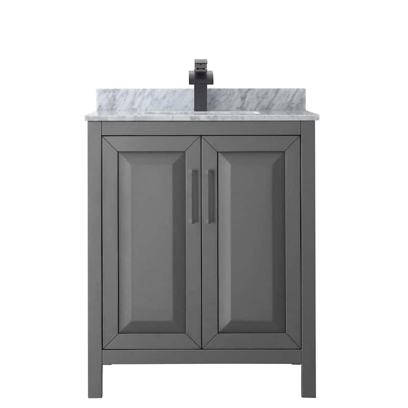 Wyndham Collection Daria 30" Free Standing Single Vanity Set with MDF