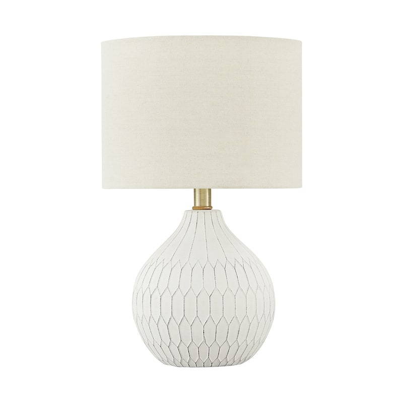 Signature Design by Ashley Wardmont White and Ivory Table Lamp - 17.5 in