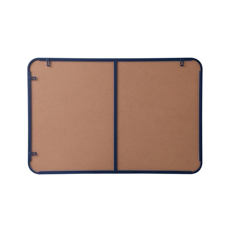 Ezra Soft Corner Metal Rectangular Mirror