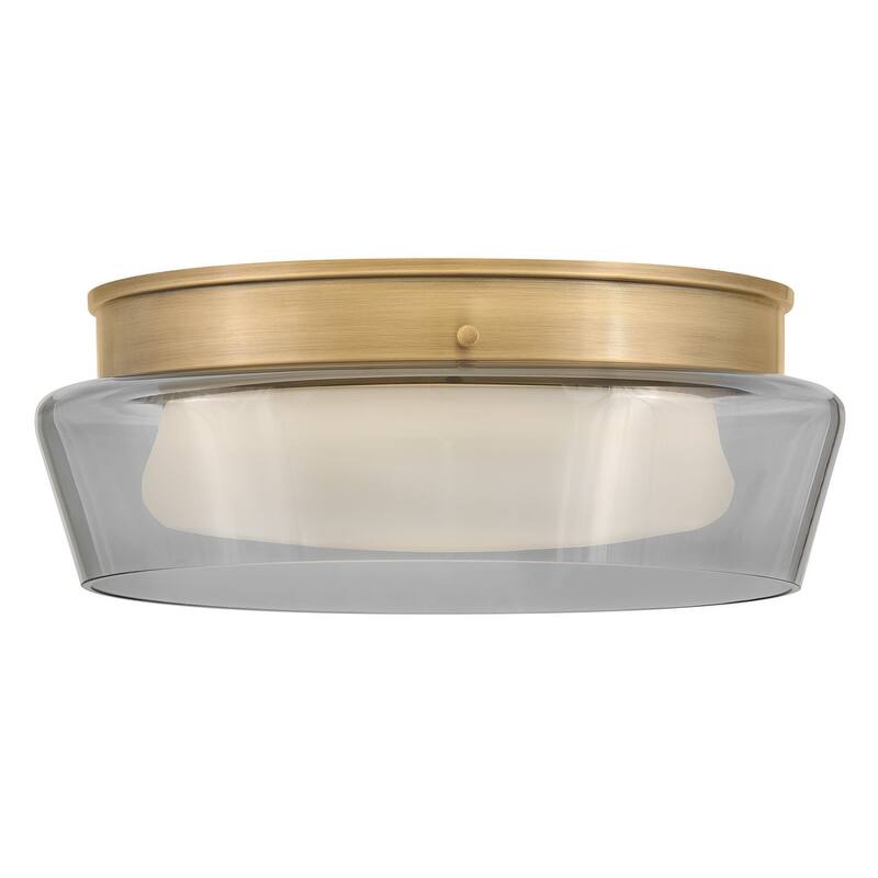 Fredrick Ramond FR41511 Demi 16" Wide LED Flush Mount Ceiling Fixture - Heritage Brass