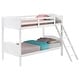 preview thumbnail 31 of 29, Modern Style Twin/Twin Bunk Bed with Arched Headboard and Angled Ladder
