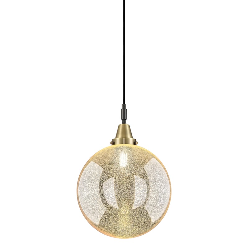 Innovations Lighting 447-1P-16-12 Beacon Pendant Beacon 12" Wide - Black Antique Brass / Mercury