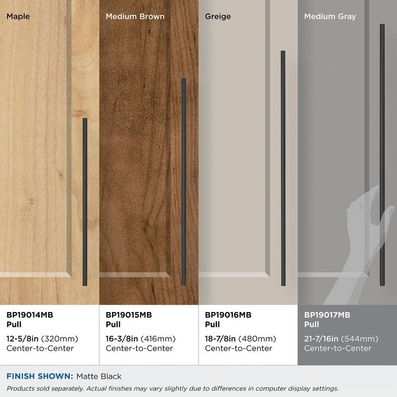 Amerock Bar Pulls 21-7/16 Inch Center to Center Bar Cabinet Pull