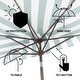 preview thumbnail 38 of 132, 9ft Half Market Umbrella, Scalloped, Crank, Tilt, UV, by JONATHAN Y