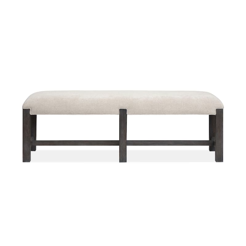 Magnussen Home Plum Creek Ravenwood Black Bench - 60''W x 19''D x 19''H